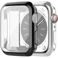 thumbnail image 1 of ZUKKASHAN 2 Pack Screen Protector Compatible with Apple Watch Case 44mm，Soft TPU Case Full Protection HD Clear Cover for Apple Watch Series 6 Se 5 4 44mm, 1 of 5