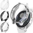 thumbnail image 1 of [3Pack] ZUKKASHAN Case Compatible with Samsung Galaxy Watch 7 44mm, Soft TPU Bumper Cases with Screen Protector, Shockproof Full Coverage Protective Cover for Samsung Watch7, 1 of 5