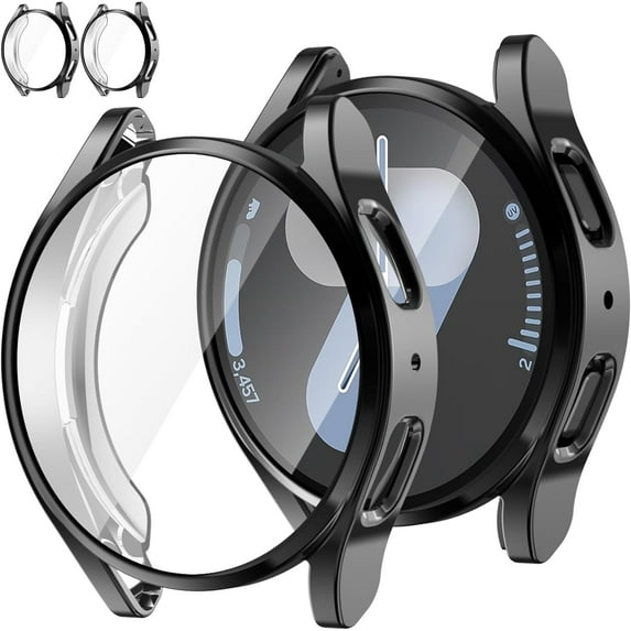 ZUKKASHAN Screen Protector Case 40mm for Samsung Galaxy Watch 7, Flexible TPU Cover Shockproof Protective Case Plated Bumper Protection Shell Galaxy Watch 7 40mm Accessories