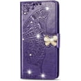 thumbnail image 1 of ZUKKASHAN For iPhone 15 Case Glitter Crystal Flip PU Leather Phone Cover for iPhone 15, Shockproof Wallet Card Slots Butterfly Gems Bling Shiny Magnetic Clasp Kickstand, 1 of 5