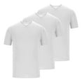 thumbnail image 1 of ZUKMRJPC 3 Pack Mens Summer Tops V Neck Solid Color Short Sleeve Basic Tee Shirts Loose Fit Casual Soft Workout Athletic Tops, 1 of 2