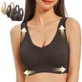 thumbnail image 1 of ZUKMRJPC 3PC Wireless Bras for Women Padded Seamless Cozy Breathable Full Support Push Up Plus Size Sports Underwear for Daily Wear, 1 of 8