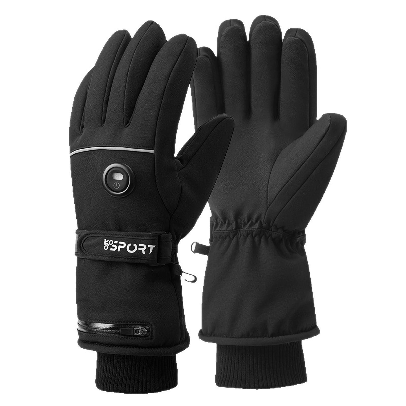 ZUKMRJPC Heated Gloves for Men Windproof Waterproof Rechargeable Heated Gloves Winter for Outdoor Working Hiking Motorcycling Cycling Skiing