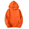 thumbnail image 1 of ZUKMRJPC Hoodies For Men Solid Color Long Sleeve Hooded Pullover Casual Fashion Sweatshirts with Kangaroo Pocket, 1 of 5