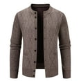 thumbnail image 1 of ZUKMRJPC Men's Cardigan Sweaters Crewneck Button Up Lightweight Casual Long Sleeve Elastic Sweater Jacket Soft Warm Knit Tops with Pocket, 1 of 4