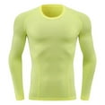 thumbnail image 1 of ZUKMRJPC Men's Compression Shirts Long Sleeve High Elastic Slim Fit Crewneck Pullover Running Workout Athletic Gym Baselayer Undershirts, 1 of 2