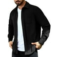 thumbnail image 1 of ZUKMRJPC Men's Corduroy Button Down Shirts Casual Long Sleeve Lapel Shirts Jacket Fall Solid Color Vintage Outerwear with Pocket, 1 of 7