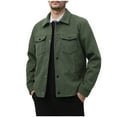 thumbnail image 1 of ZUKMRJPC Men's Corduroy Jacket Long Sleeve Lapel Button Down Vintage Work Jackets Fall Casual Lightweight Shirt Jacket with 4 Pockets, 1 of 4