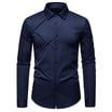 JUUYY Men's French Cuff Dress Shirt Slim Fit Formal Business Button ...