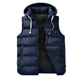 thumbnail image 1 of ZUKMRJPC Mens Hooded Puffer Vest Full Zip Winter Warm Thick Quilted Jackets Vests Teens Adults Lightweight Casual Padded Jacket with Pocket, 1 of 7