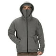 thumbnail image 1 of ZUKMRJPC Men's Hooded Jacket Casual Long Sleeved Zipper Double Hat Hoodies Sweatshirts Solid Color Sport Outerwear with Pocket, 1 of 6