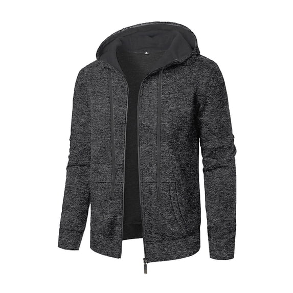 ZUKMRJPC Men's Hooded Sweatshirt Casual Zipper Drawstring Lightweight Regular/Fleece Style Sweatshirt with Pockets for Running Sport Workout