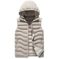thumbnail image 1 of ZUKMRJPC Men's Outdoor Winter Vest Full Zipper Lightweight Removable Hood Sleeveless Padded Jacket Vests Warm Thick Outwear with Pocket, 1 of 5