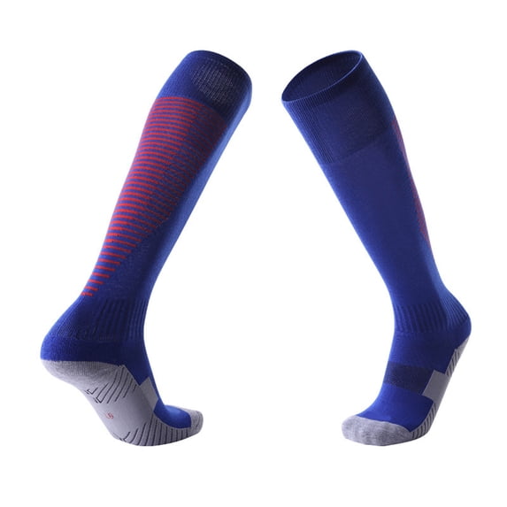 ZUKMRJPC Men's Soccer Socks Breathable Support Knee High Tube Socks Cotton Compression Sports Socks for Outdoor Running Hiking Cycling