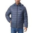 thumbnail image 1 of ZUKMRJPC Mens Heated Padded Jacket Full Zipper 31 Heating Zones Hooded Outdoor Casual Men's Winter Coats USB Charging, 1 of 7