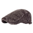 thumbnail image 1 of ZUKMRJPC Newsboy Hats for Men Corduroy Adjustable Breathable Vintage Solid Color Flat Cap Casual Driving Hunting Hat, 1 of 2