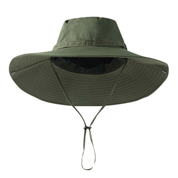 ZUKMRJPC Sun Hat for Men Women Unisex Wide Brim Adjustable Waterproof Windproof Fisherman Hat for Outdoor Hiking Camping Fishing