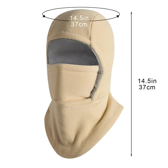 ZUKMRJPC Winter Fleece Balaclava Hat for Men Women Cold Weather Windproof Warmer Full Face Covering Scarf Hood Ski Mask