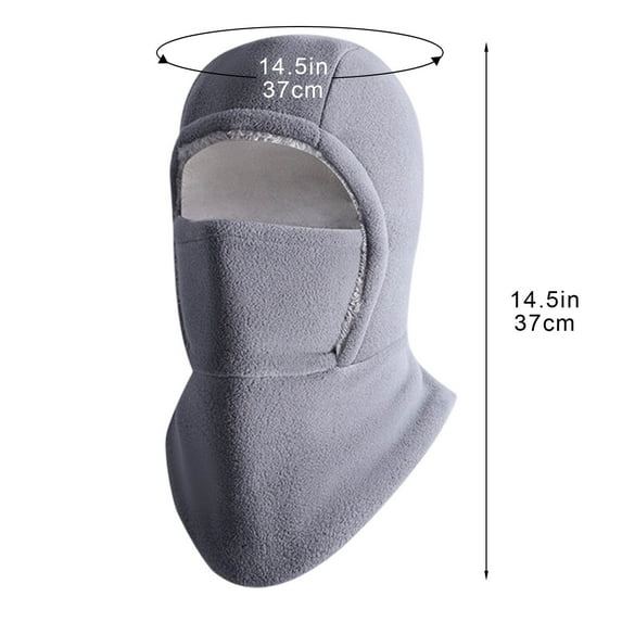 ZUKMRJPC Winter Fleece Balaclava Hat for Men Women Cold Weather Windproof Warmer Full Face Covering Scarf Hood Ski Mask