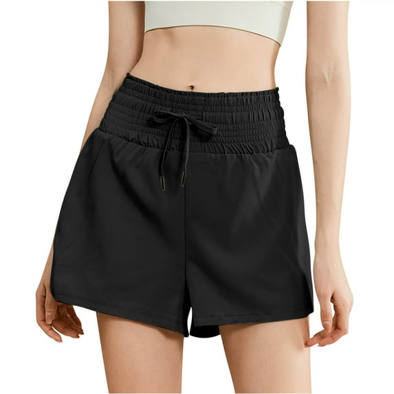 ZUKMRJPC Women's 5" Athletic Running Shorts Quick Dry Lightweight Workout Gym Shorts with Zipper Pockets UPF 50+ on Clearance