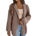 thumbnail image 1 of ZUKMRJPC Women's Cardigan Sweater Shawl Collar Long Sleeve Casual Lightweight Soft Knit Sweaters Loose Comfy Open Front Cardigan, 1 of 8