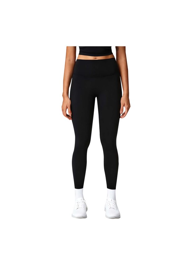 Women's High Waisted Leggings Solid Color Tummy Control Pants Soft Comfy Workout Running Yoga Pants