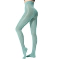 thumbnail image 1 of ZUKMRJPC Women's Opaque Tights Elastic High Waist Solid Color Sparkling Socks Casual Lightweight Workout Gym Leggings, 1 of 7