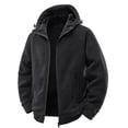 thumbnail image 1 of ZUKMRJPC Women's Polar Fleece Jacket Solid Color Warm Soft Hooded Jackets Loose Fit Casual Full Zip Hoodie Sweatshirt with Pocket, 1 of 5