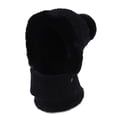 thumbnail image 1 of ZUKMRJPC Womens Beanie Hat One-Piece Knit Hat Windproof Thickened Fleece Warm Neck Protection Warmer Winter Sports Cap with Pompom Cold Weather, 1 of 1