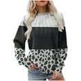 thumbnail image 1 of ZUKMRJPC Womens Crewneck T-Shirts Casual Long Sleeve Fashion Printing Loose Fit Pullover Tees Lightweight Soft Comfy Tops, 1 of 4