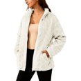 thumbnail image 1 of ZUKMRJPC Womens Fleece Jacket Full Zip Up Stand Collar Oversized Sweatshirt Fall Winter Warm Solid Color Casual Outwear with Pockets, 1 of 9