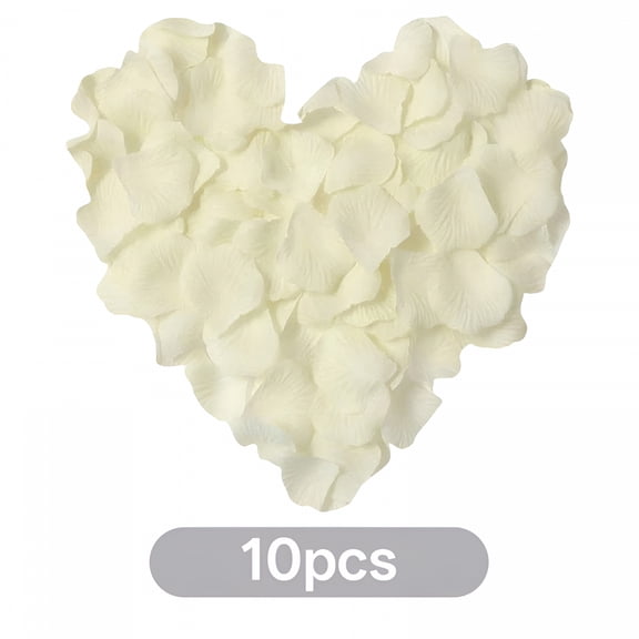 ZULAR 1000Pcs Ivory White Rose Silk Petals,Flower Petals,Artificial Flowers Petals for Romantic Night Party Wedding,Propose,Valentine'S Day Flower Decoration