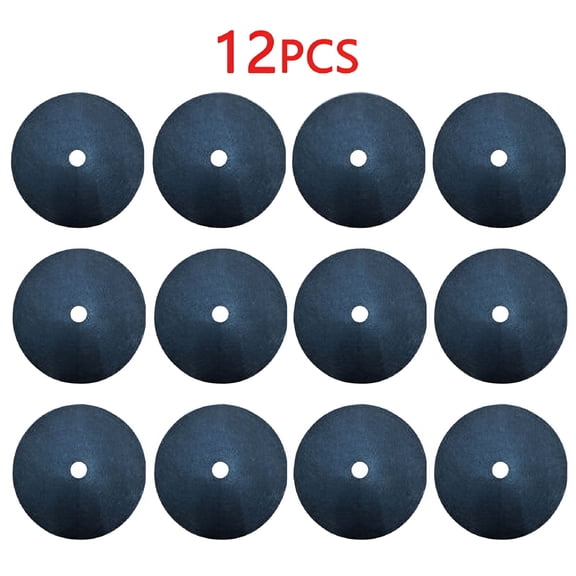 ZULAR 12pcs Black Non-Woven Fabric Tree Protector Mats 27cm Round Weed Control Discs for Garden Plants Shrubs Flower Beds Outdoor Landscaping