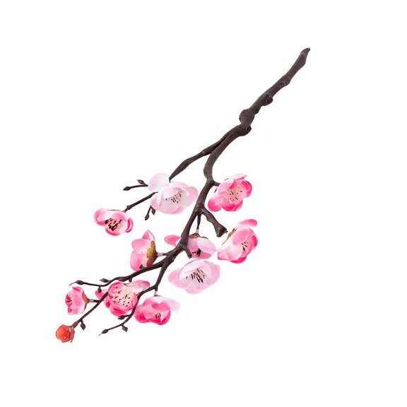ZULAR 2026 New Artificial Cherry Blossom Branches Flowers Silk Peach Blossoms Fake Apple Flowers Bulk Fake Cherry Blossom Decor Long Stem Floral Arrangements