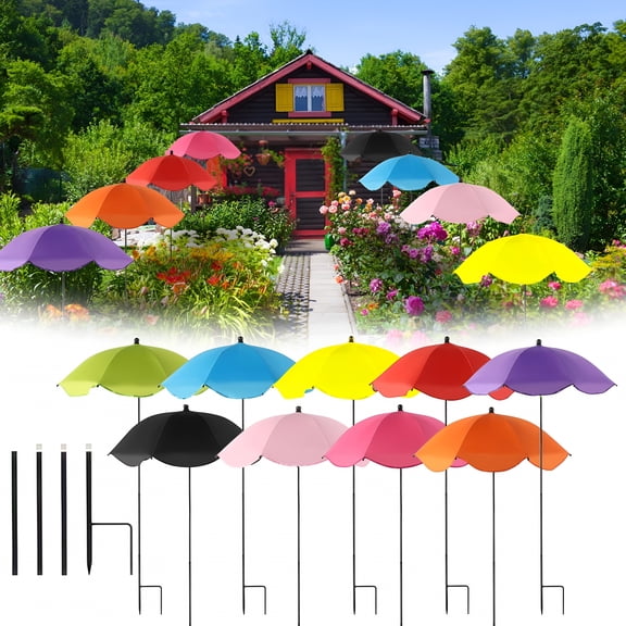 ZULAR 2026 New Outdoor Umbrella Garden Stakes,Multifunctional Sun Protection Plant Shade Cover for Plant Pot,Bonsai,Plant Umbrellas for Providing Shade to Defend Plants From Blazing Sun,For Garden