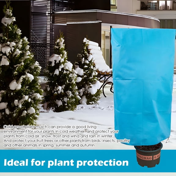 ZULAR 2026 New Plant Covers Freeze Protection, Winter Frost Blankets for Outdoor Plants Frost Cloth Tree Cover Drawstring Bag, Warm Shrub Jacket for Bush Fruit Tree Potted