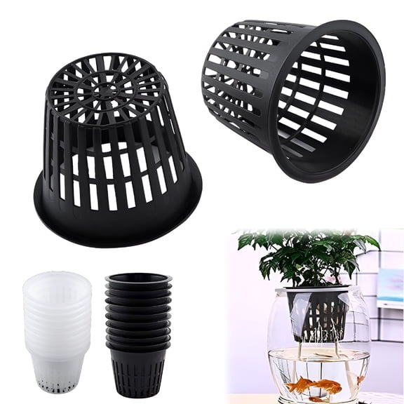 ZULAR 20Pcs Net Pots 3 Inch Net Cups Thin Lip Hydroponics Supplies Cups Garden Slotted Mesh Net Pots