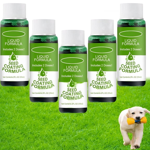 ZULAR 5 Pack Liquid Grass Seed Spray, Ready-to-Use Hydroseeding Nutrient Solution