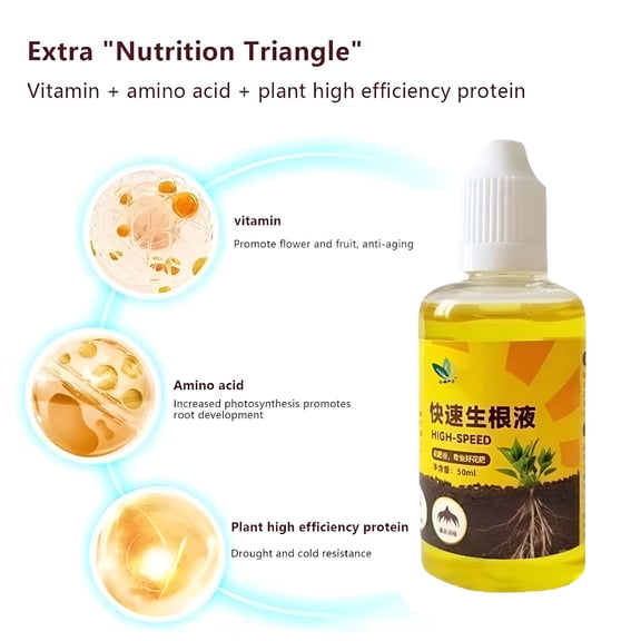 ZULAR 50ml Plant Rooting Solution,Horticultural Growth Promoter for Indoor & Outdoor Plants,Stimulates Development,Improves Transplant Survival,Use for Soaking,Cutting & Hydroponics