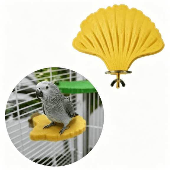 ZULAR Bird Beak Grinding Stone,Cage Accessories for Conure,Parrots Perch Stand Platform Foot Claws Trimmer Parrots Chewing Toy