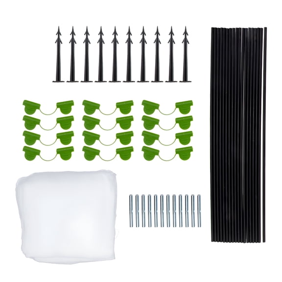 ZULAR Insect Net Set Garden Trellis Netting Hoops for Raised Beds Row Covers Plant Mesh