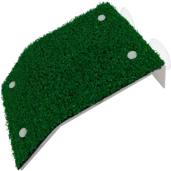 ZULAR Lawn Basking Platform for Turtle,Turtle Resting Simulated Grass Terrace,Reptile Tank Accessories for Grass Turtle,Newts,Frogs and Axolotls