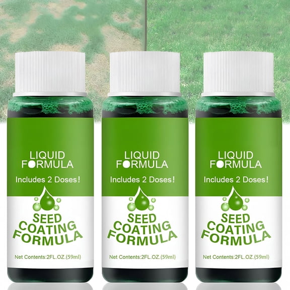 ZULAR Liquid Seeding Grass Lawn Green Spray, Liquid Grass Seed, Green Grass Lawn Spray, Seed Care Watering Set (3pc)
