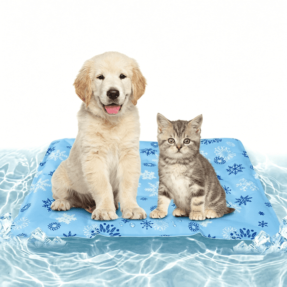 ZULAR Pet Cooling Mat Water Injection,Dog Cooling Pad for Beds&Car Seats,Self-Cooling Washable Pet Blanket,Non-Toxic&Portable for Indoor Outdoor Summer Use