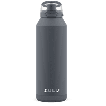 ZULU 40oz Swift Stainless Steel Water Bottle, Gray