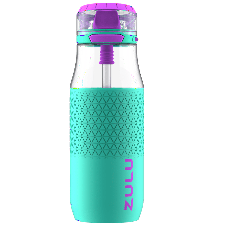 Zulu Tritan Mint Green Flex Kids Water Bottle 16oz BPA Free Anti