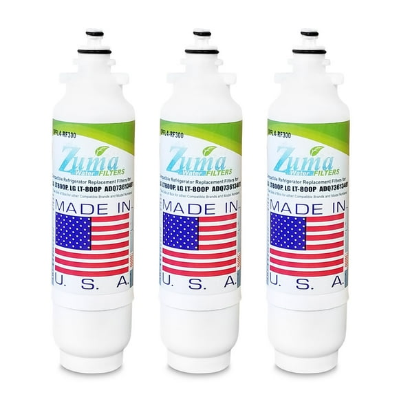 ZUMA Brand , Refrigerator Water Filter , Model # OPFL4-RF300 , Compatible with Kenmore Elite 46-9490 - 3 Pack - Made in U.S.A.