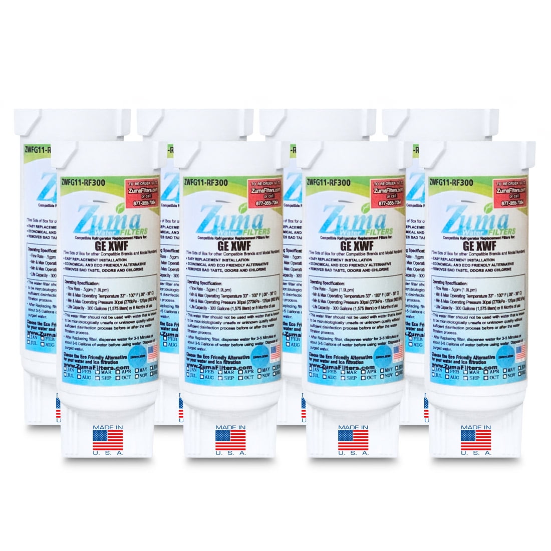 ZUMA Brand , Water and Ice Filter , Model ZWFG11RF300 , Compatible