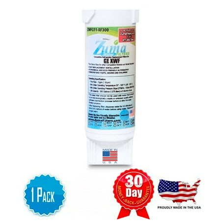 ZUMA Brand , Water and Ice Filter , Model # ZWFG11-RF300 , Compatible with GE® GWE19 - 1 Pack - Made in U.S.A.