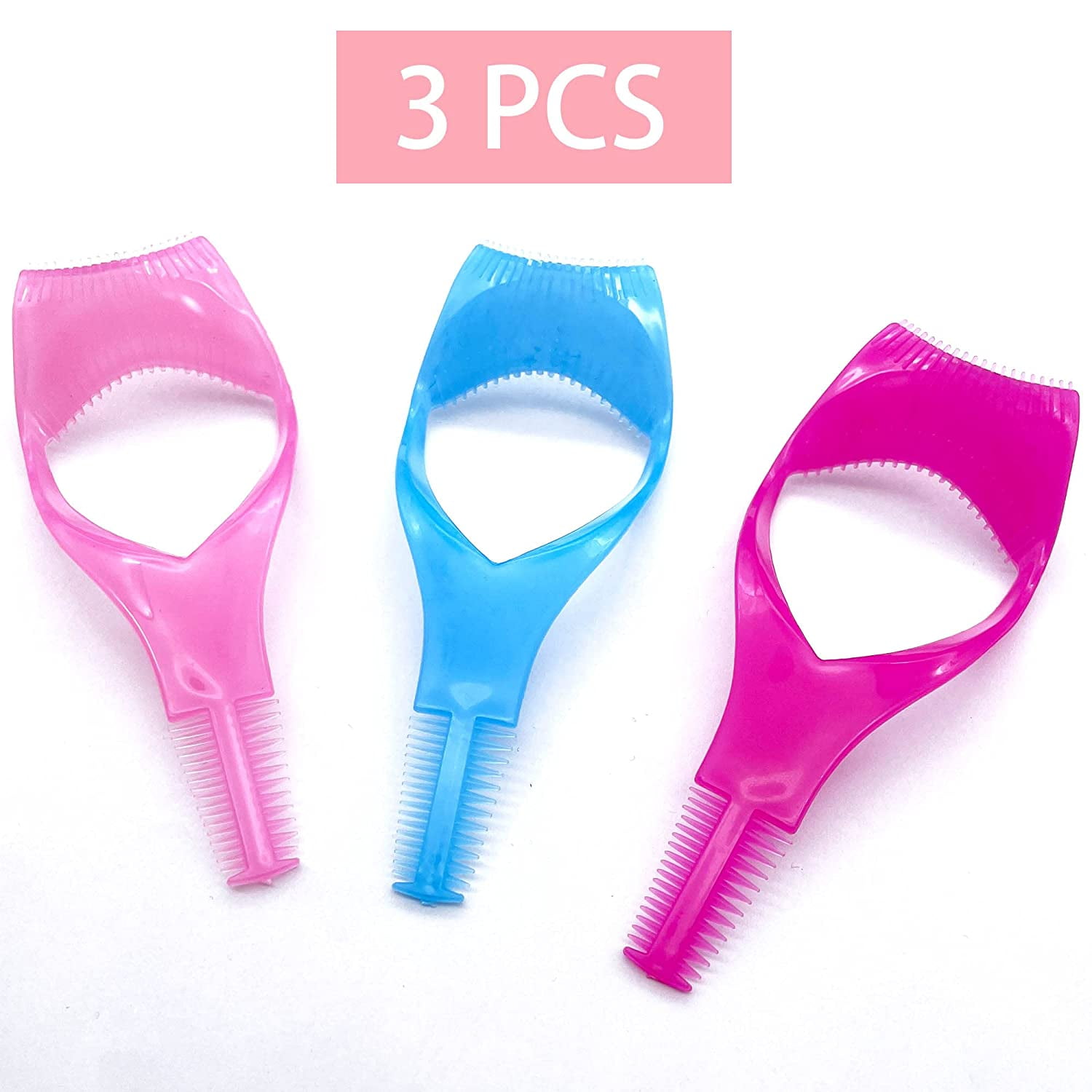 ZUMUSEN 3Pcs 3 in 1 Eyelashes Tools Mascara Shield Applicator Guard